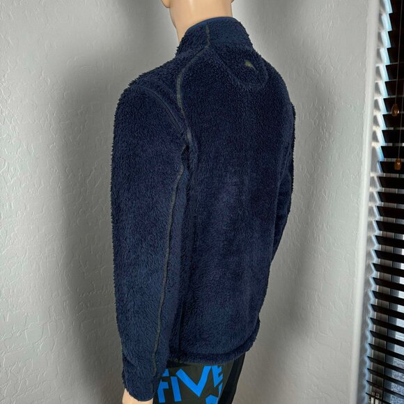 Tommy Bahama Sherpa Full Zip Jacket Size M $168 Sample in Navy/Green - Picture 4 of 11